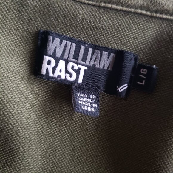 Army Olive Green William Rast Sires Utility Jacket w/ Hood - Picture 7 of 16